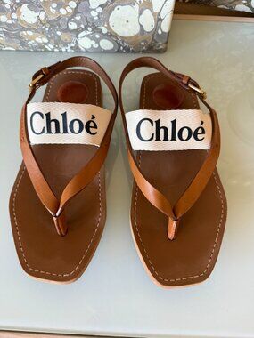 EUC Chloé Woody Slingback Sandals Size 39